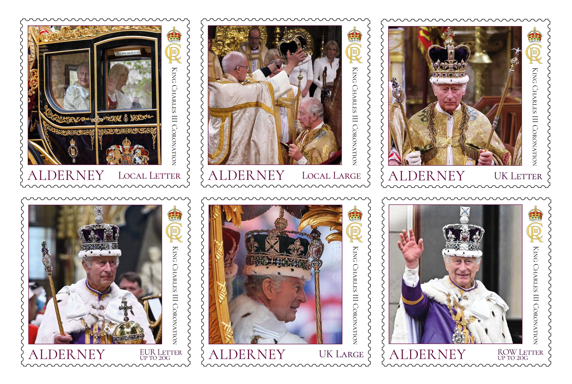 Set of 6 stamps